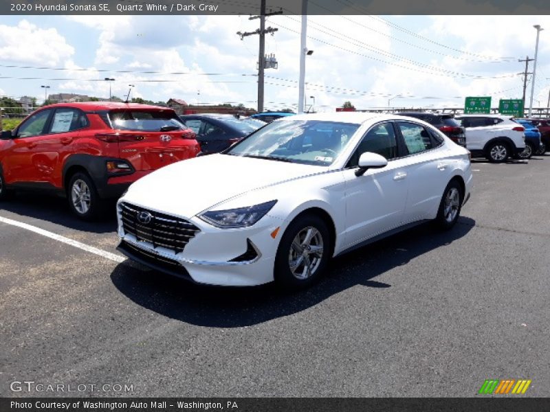 Quartz White / Dark Gray 2020 Hyundai Sonata SE