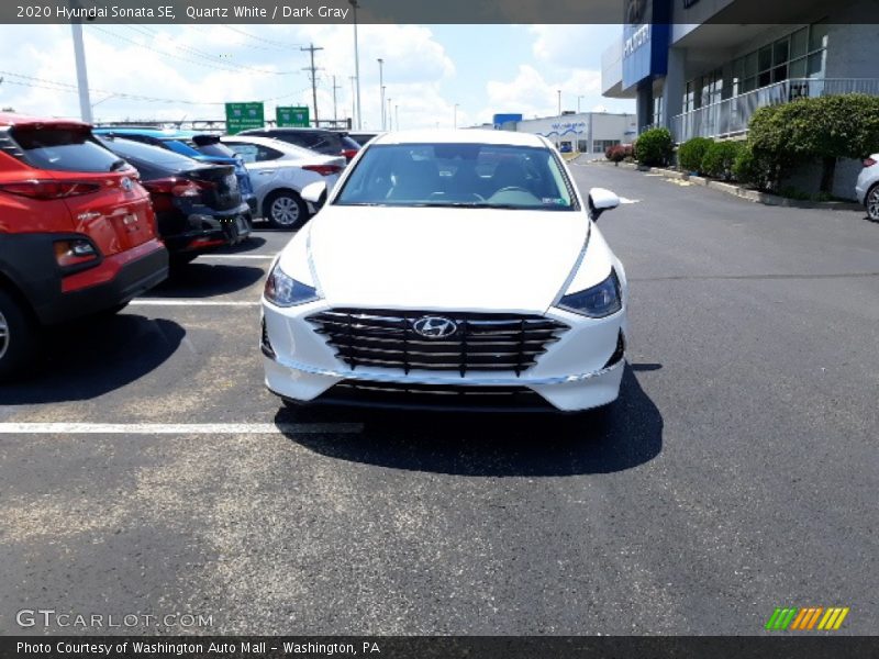 Quartz White / Dark Gray 2020 Hyundai Sonata SE