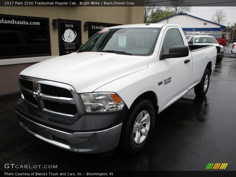 Bright White / Black/Diesel Gray 2017 Ram 1500 Tradesman Regular Cab