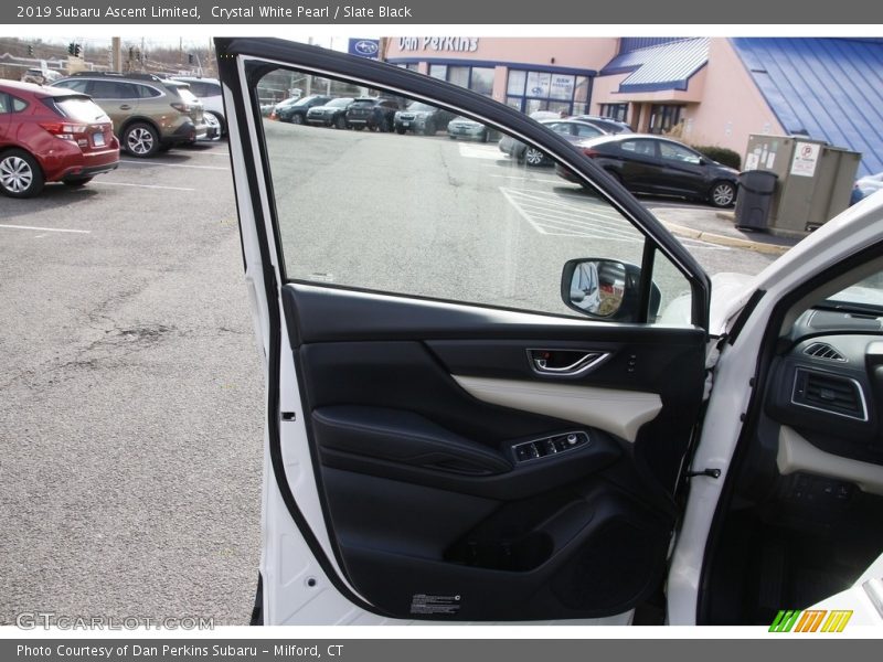 Crystal White Pearl / Slate Black 2019 Subaru Ascent Limited