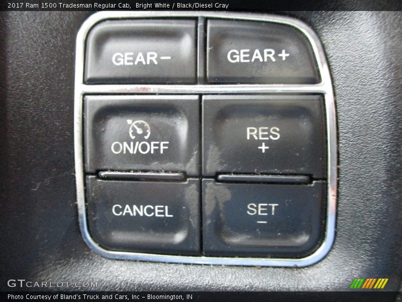 Bright White / Black/Diesel Gray 2017 Ram 1500 Tradesman Regular Cab