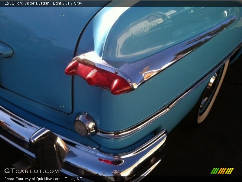 Light Blue / Gray 1951 Ford Victoria Sedan