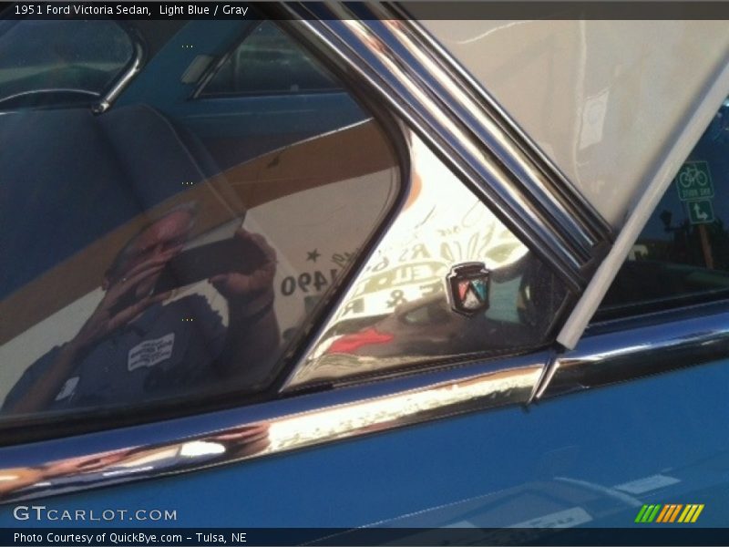 Light Blue / Gray 1951 Ford Victoria Sedan