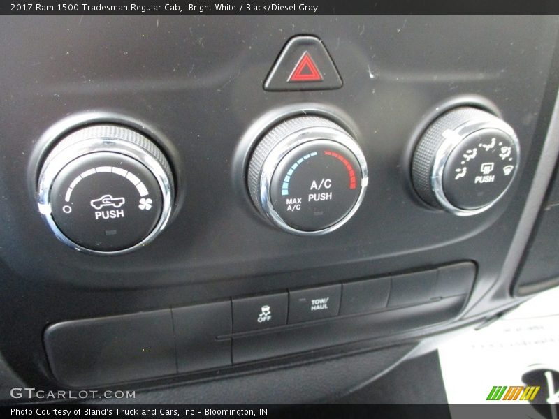 Bright White / Black/Diesel Gray 2017 Ram 1500 Tradesman Regular Cab