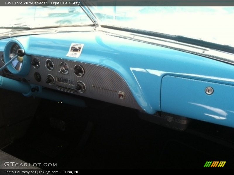 Light Blue / Gray 1951 Ford Victoria Sedan