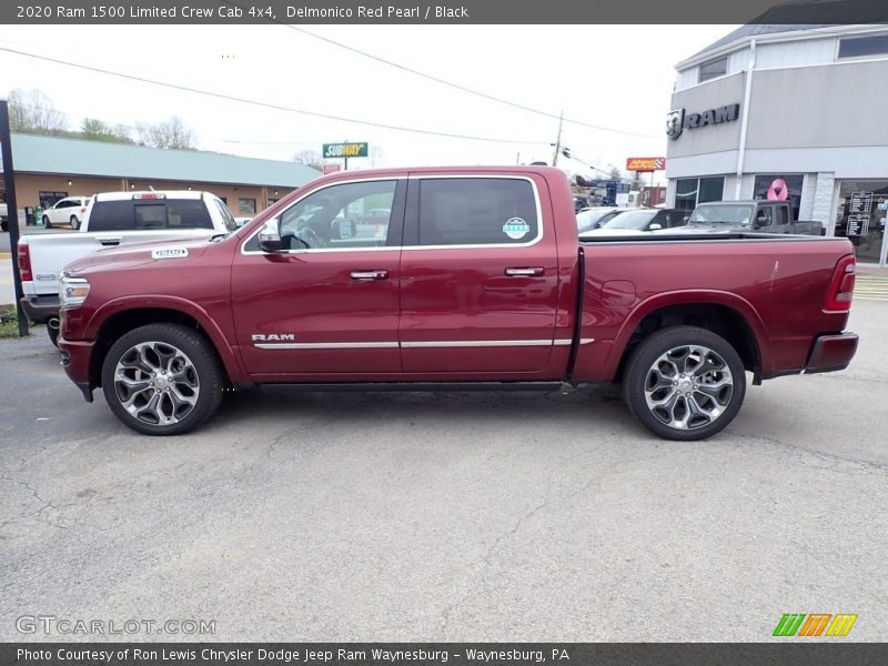 Delmonico Red Pearl / Black 2020 Ram 1500 Limited Crew Cab 4x4