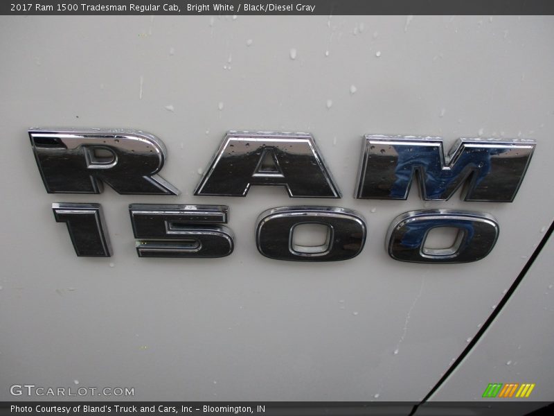 Bright White / Black/Diesel Gray 2017 Ram 1500 Tradesman Regular Cab