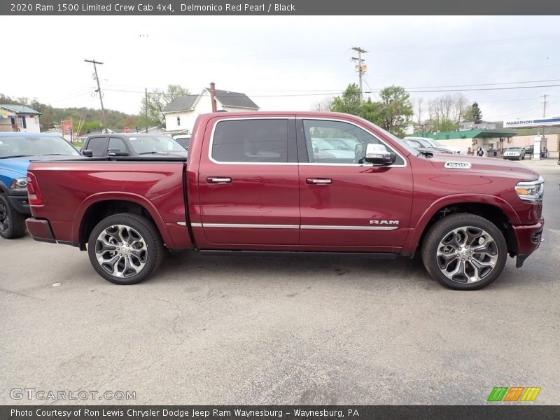 Delmonico Red Pearl / Black 2020 Ram 1500 Limited Crew Cab 4x4