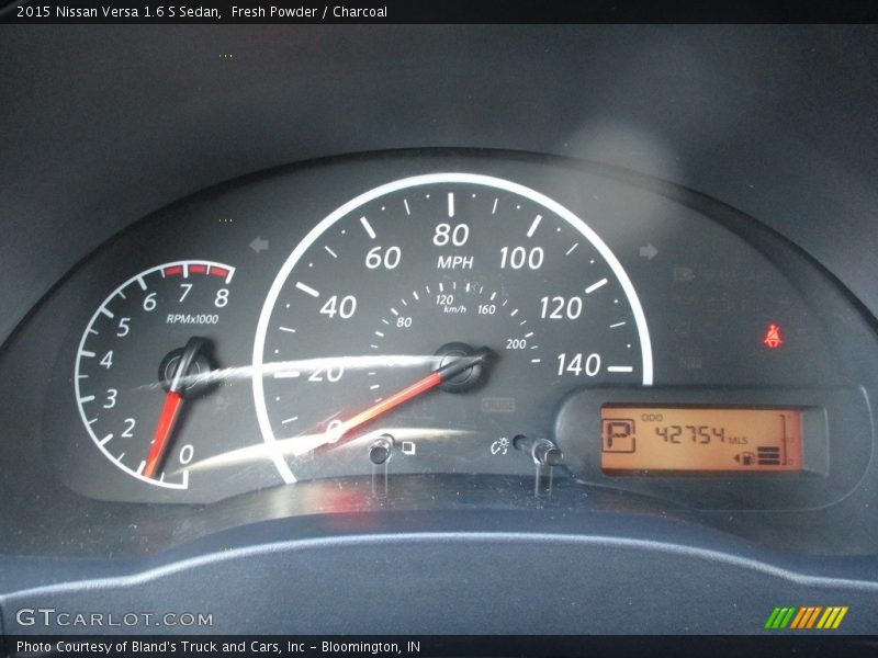 Fresh Powder / Charcoal 2015 Nissan Versa 1.6 S Sedan