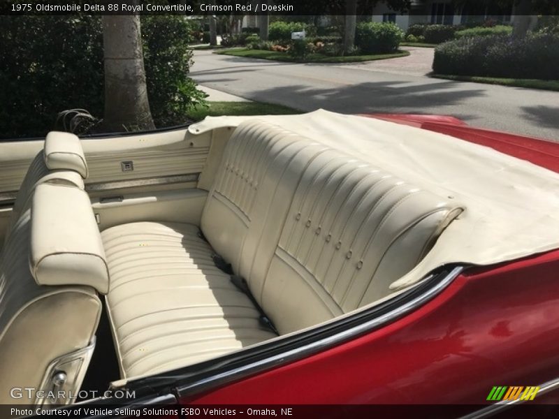 Rear Seat of 1975 Delta 88 Royal Convertible