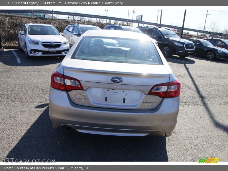 Carbide Gray Metallic / Warm Ivory 2017 Subaru Legacy 2.5i Premium