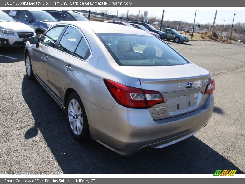 Carbide Gray Metallic / Warm Ivory 2017 Subaru Legacy 2.5i Premium