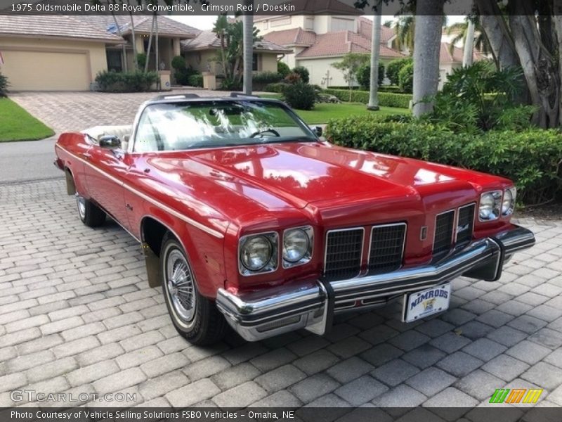 Front 3/4 View of 1975 Delta 88 Royal Convertible