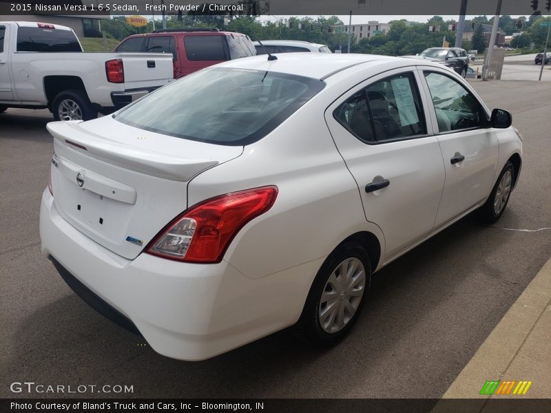 Fresh Powder / Charcoal 2015 Nissan Versa 1.6 S Sedan