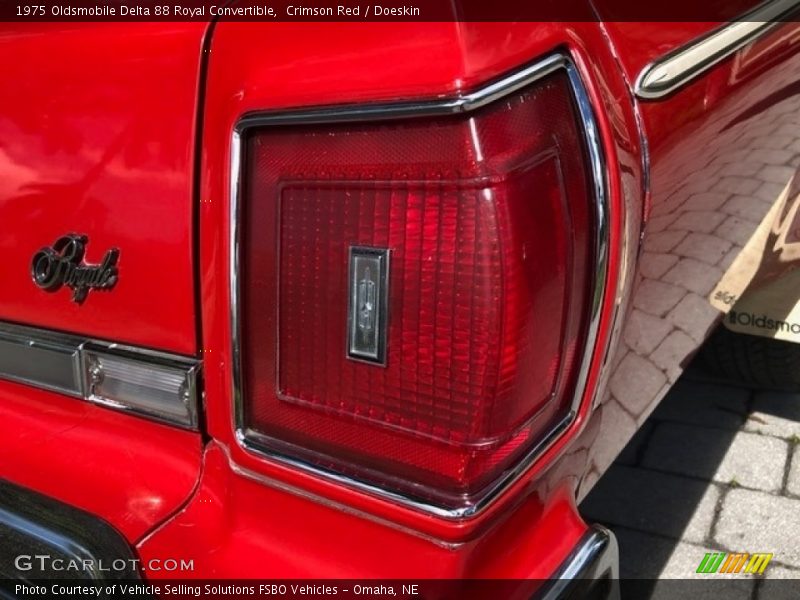 Crimson Red / Doeskin 1975 Oldsmobile Delta 88 Royal Convertible