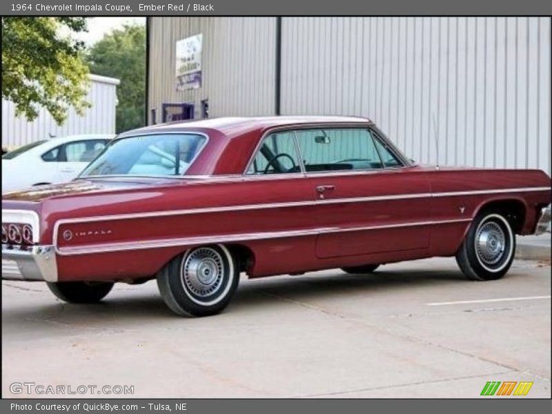 Ember Red / Black 1964 Chevrolet Impala Coupe