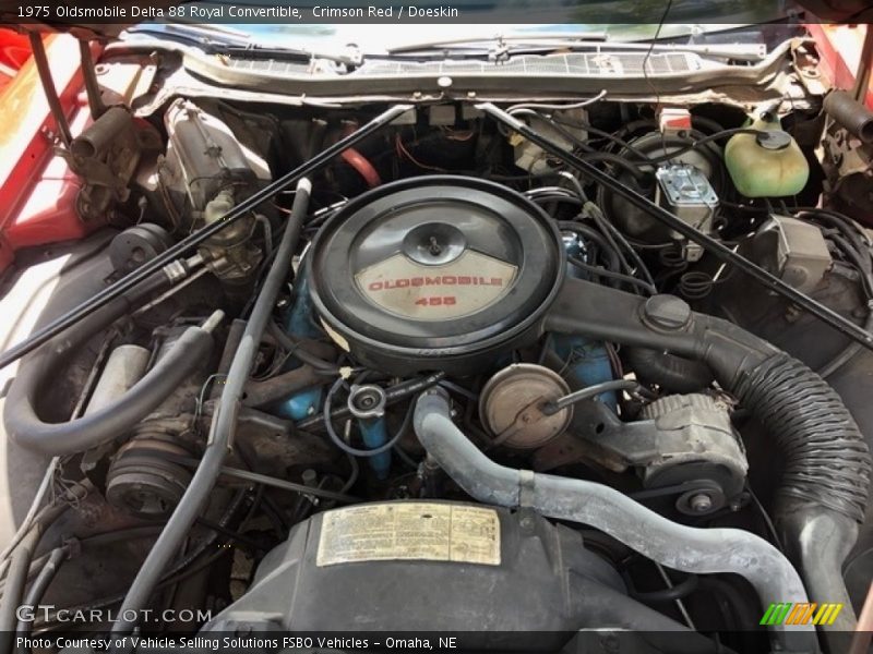  1975 Delta 88 Royal Convertible Engine - 455 cid OHV 16-Valve V8