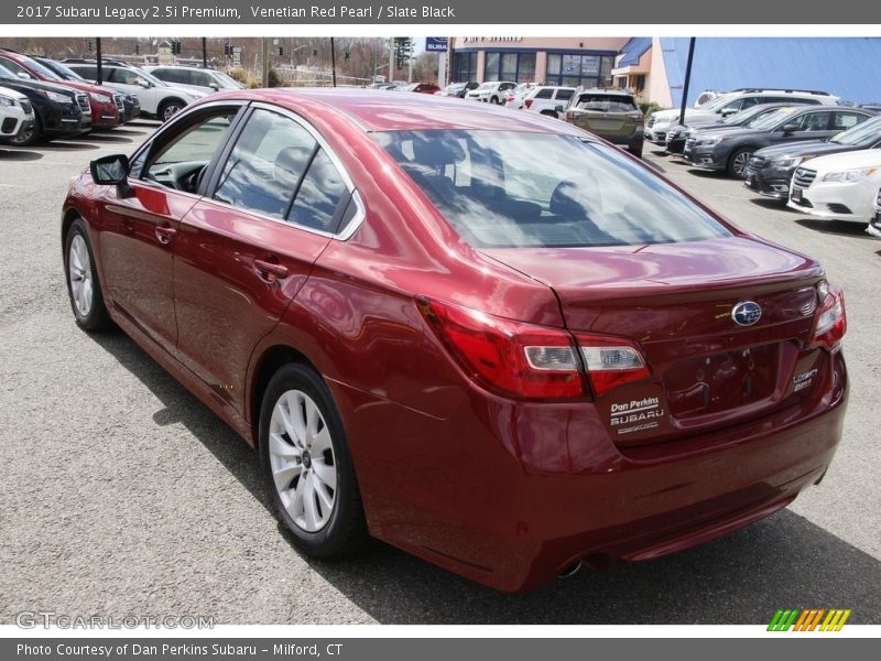 Venetian Red Pearl / Slate Black 2017 Subaru Legacy 2.5i Premium
