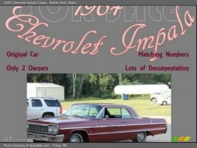 Ember Red / Black 1964 Chevrolet Impala Coupe