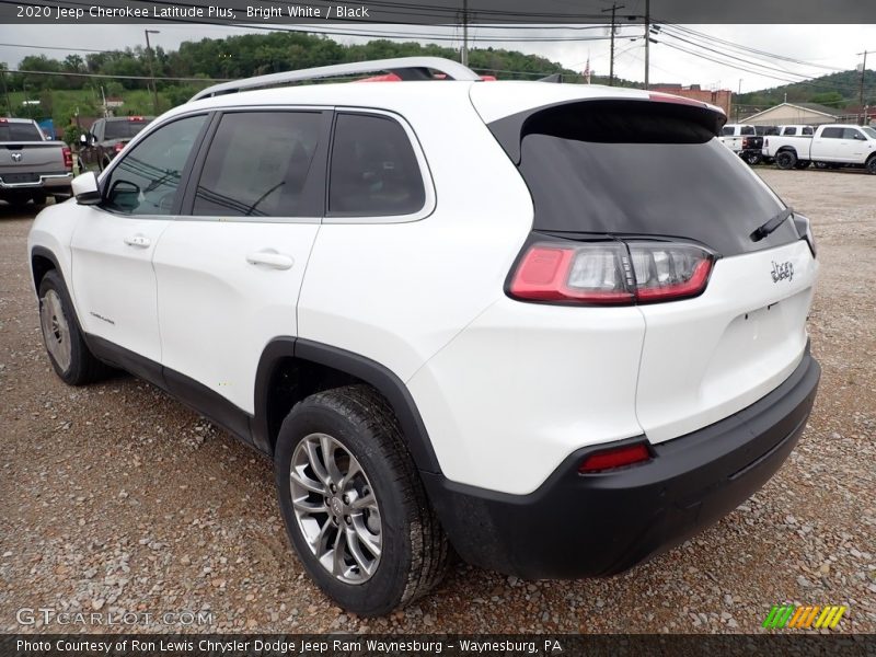 Bright White / Black 2020 Jeep Cherokee Latitude Plus