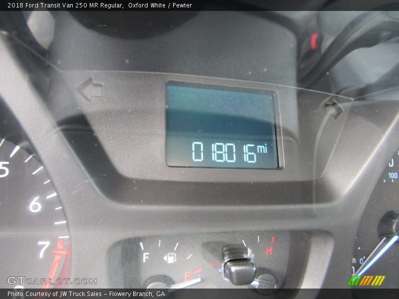 Oxford White / Pewter 2018 Ford Transit Van 250 MR Regular