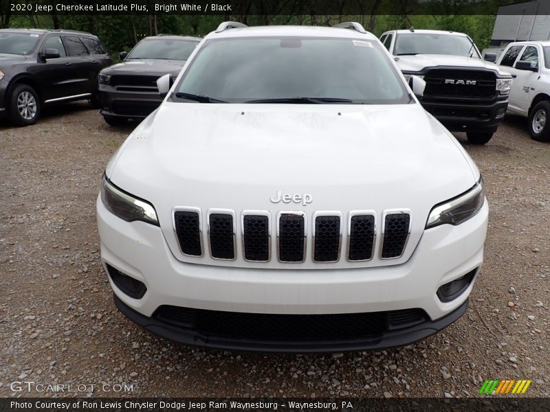 Bright White / Black 2020 Jeep Cherokee Latitude Plus