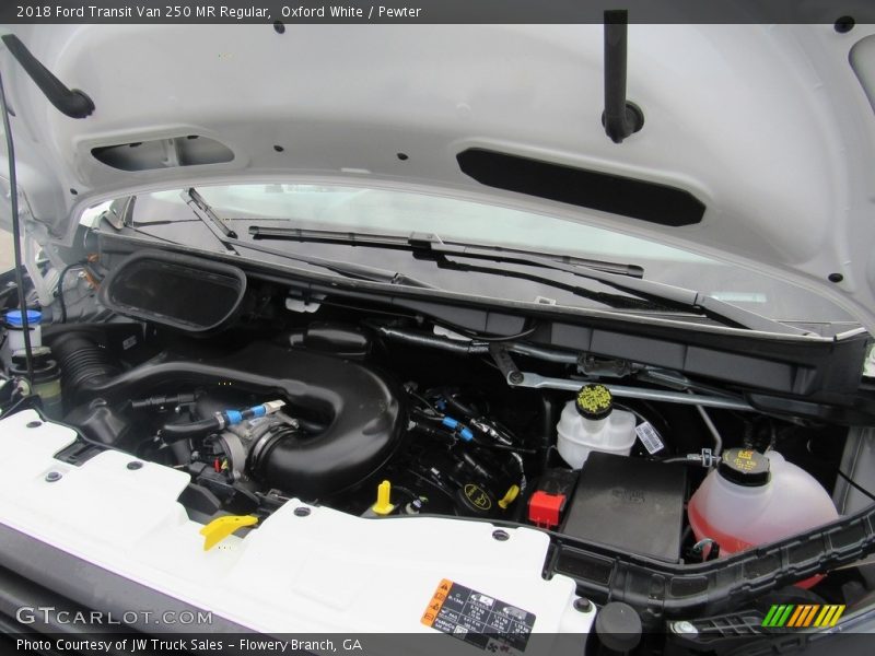 Oxford White / Pewter 2018 Ford Transit Van 250 MR Regular