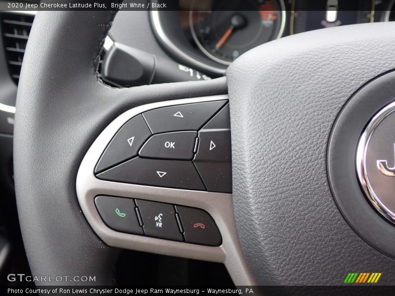 Bright White / Black 2020 Jeep Cherokee Latitude Plus