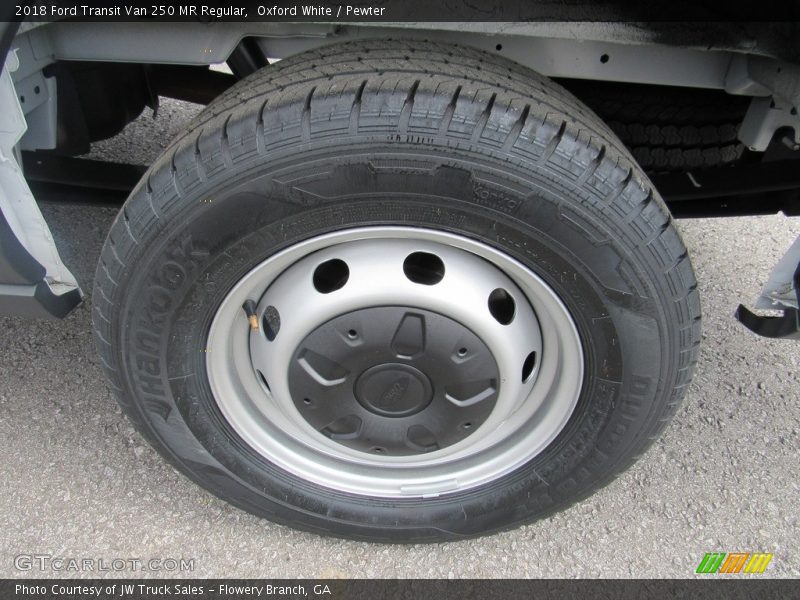 Oxford White / Pewter 2018 Ford Transit Van 250 MR Regular