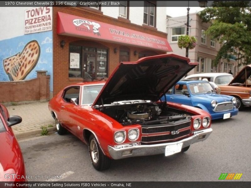 Cranberry Red / Black 1970 Chevrolet Chevelle SS 396 Coupe