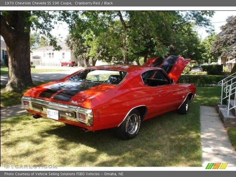 Cranberry Red / Black 1970 Chevrolet Chevelle SS 396 Coupe