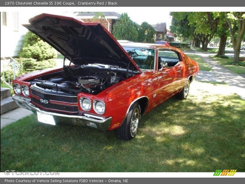 Cranberry Red / Black 1970 Chevrolet Chevelle SS 396 Coupe