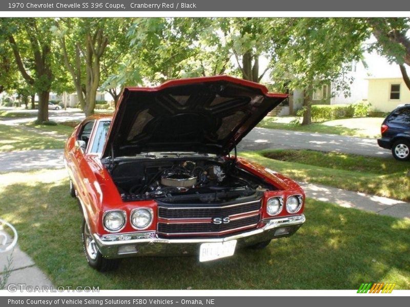 Cranberry Red / Black 1970 Chevrolet Chevelle SS 396 Coupe