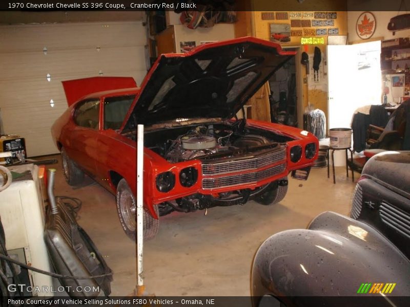 Cranberry Red / Black 1970 Chevrolet Chevelle SS 396 Coupe
