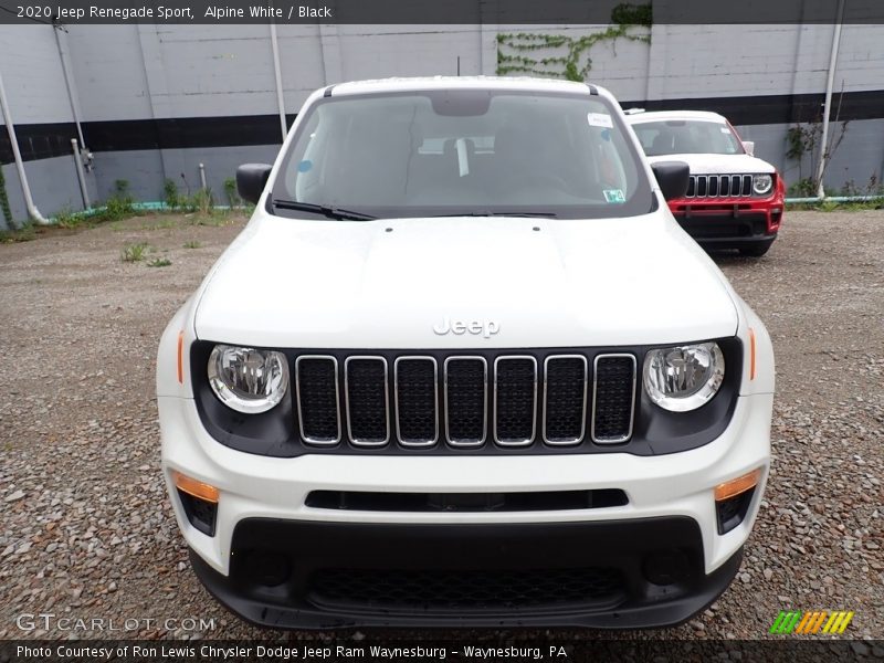 Alpine White / Black 2020 Jeep Renegade Sport