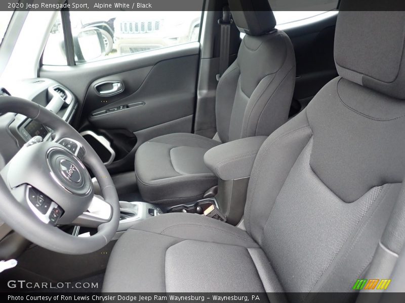 Alpine White / Black 2020 Jeep Renegade Sport