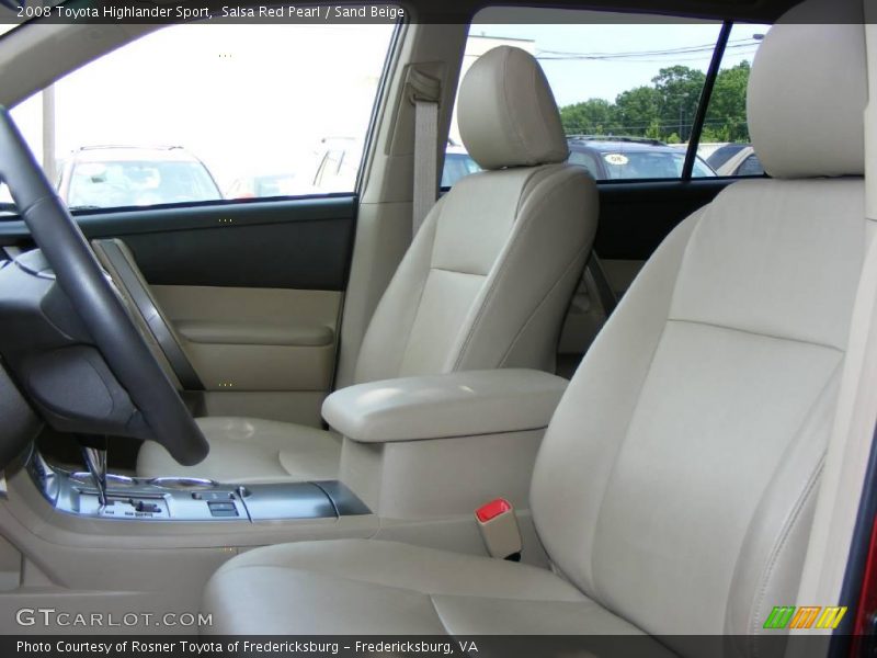 Salsa Red Pearl / Sand Beige 2008 Toyota Highlander Sport