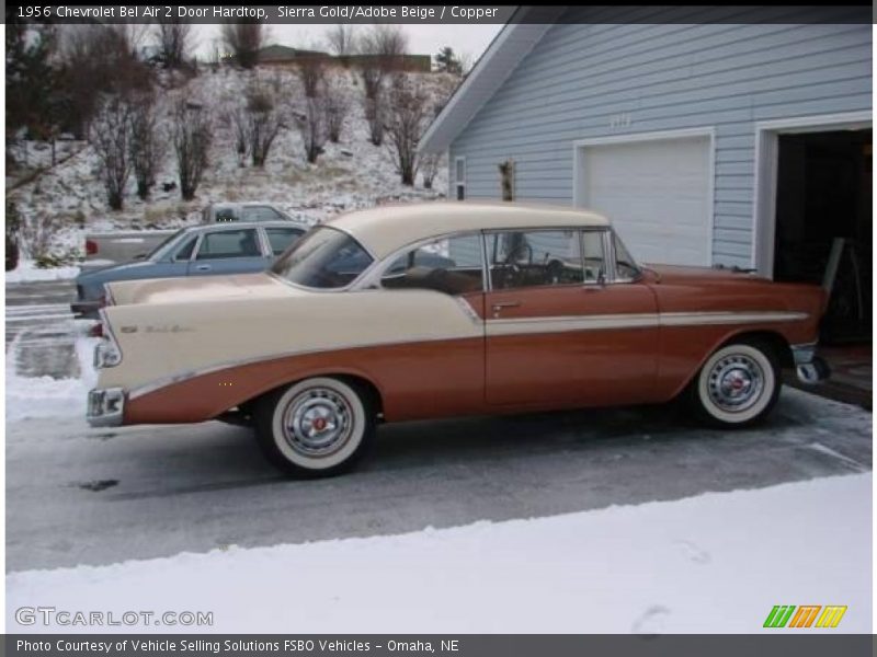 Sierra Gold/Adobe Beige / Copper 1956 Chevrolet Bel Air 2 Door Hardtop