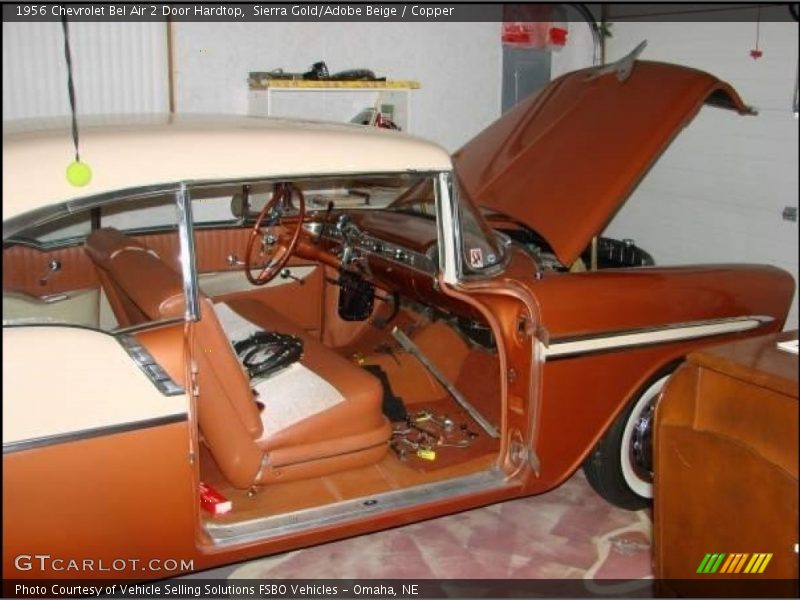 Sierra Gold/Adobe Beige / Copper 1956 Chevrolet Bel Air 2 Door Hardtop