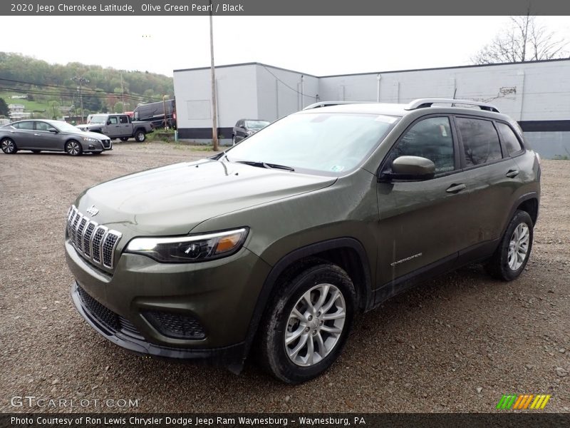 Olive Green Pearl / Black 2020 Jeep Cherokee Latitude