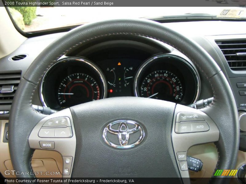 Salsa Red Pearl / Sand Beige 2008 Toyota Highlander Sport