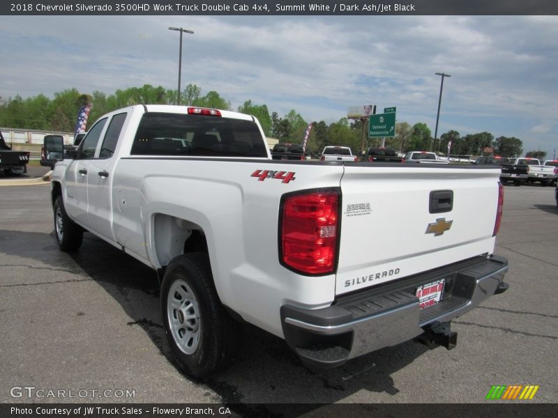 Summit White / Dark Ash/Jet Black 2018 Chevrolet Silverado 3500HD Work Truck Double Cab 4x4