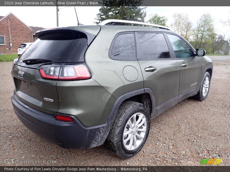 Olive Green Pearl / Black 2020 Jeep Cherokee Latitude