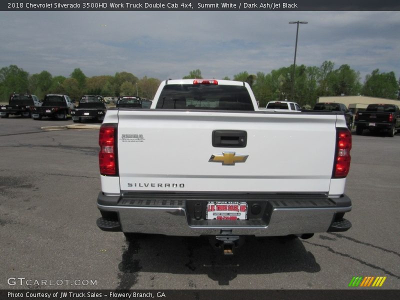 Summit White / Dark Ash/Jet Black 2018 Chevrolet Silverado 3500HD Work Truck Double Cab 4x4