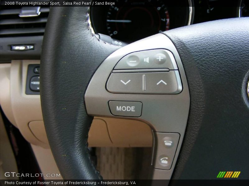 Salsa Red Pearl / Sand Beige 2008 Toyota Highlander Sport