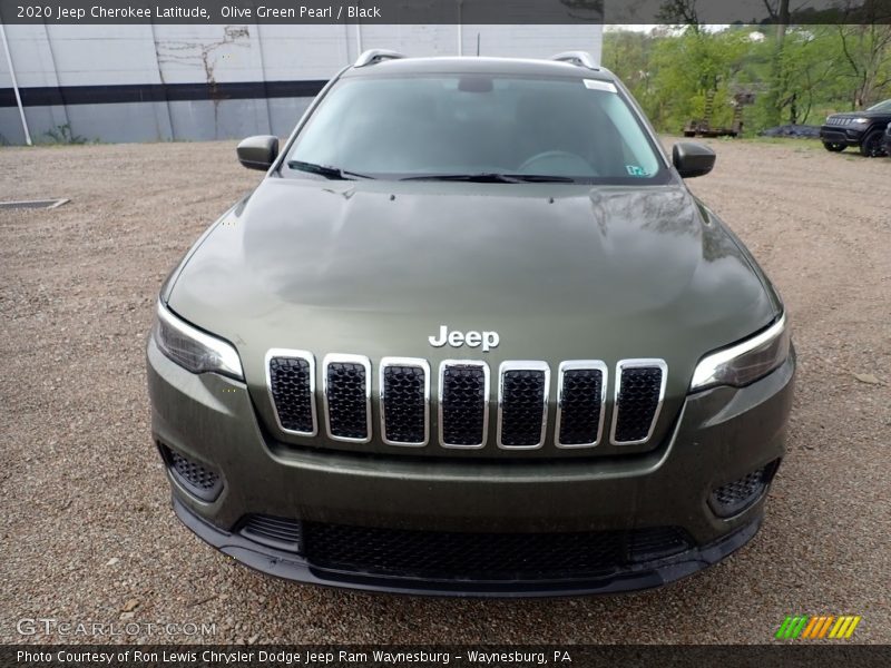 Olive Green Pearl / Black 2020 Jeep Cherokee Latitude
