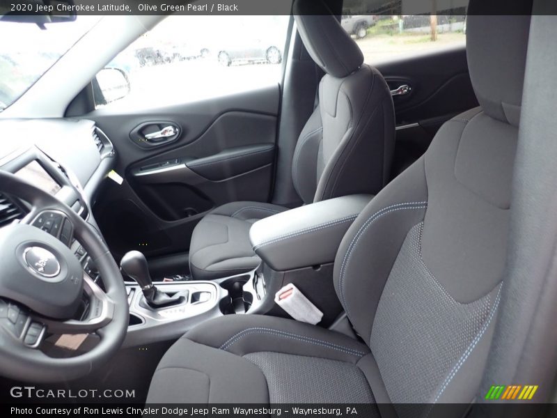 Olive Green Pearl / Black 2020 Jeep Cherokee Latitude