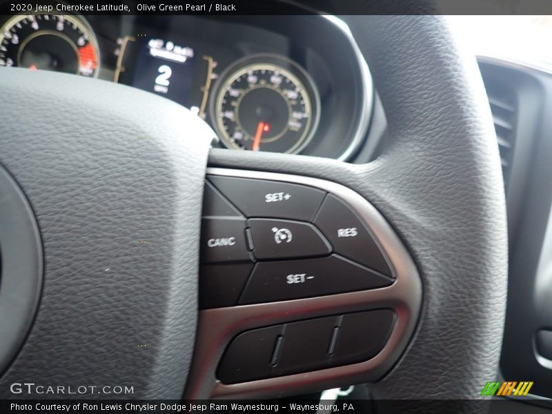 Olive Green Pearl / Black 2020 Jeep Cherokee Latitude