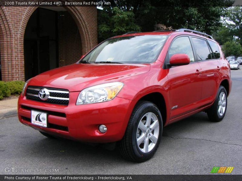 Barcelona Red Pearl / Ash 2008 Toyota RAV4 Limited 4WD