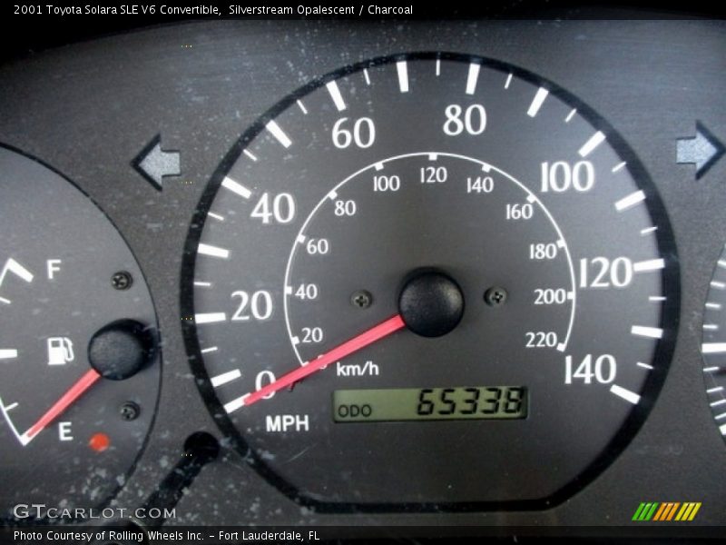Silverstream Opalescent / Charcoal 2001 Toyota Solara SLE V6 Convertible